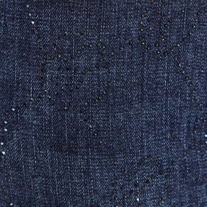 jean ajuste a strass denim brut femme Jean ajusté à strass denim brut femme