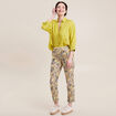 Chemise manches 3/4 vert anis femme
