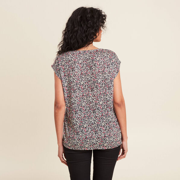 T-shirt manches courtes jaune citron femme