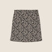 Jupe droite noir femme