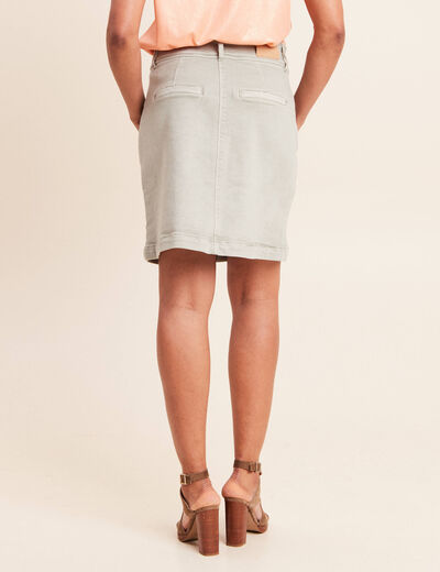 Jupe en jean taille standard vert clair femme