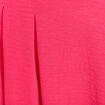 Jupe longue évasée ceinturée rouge corail femme