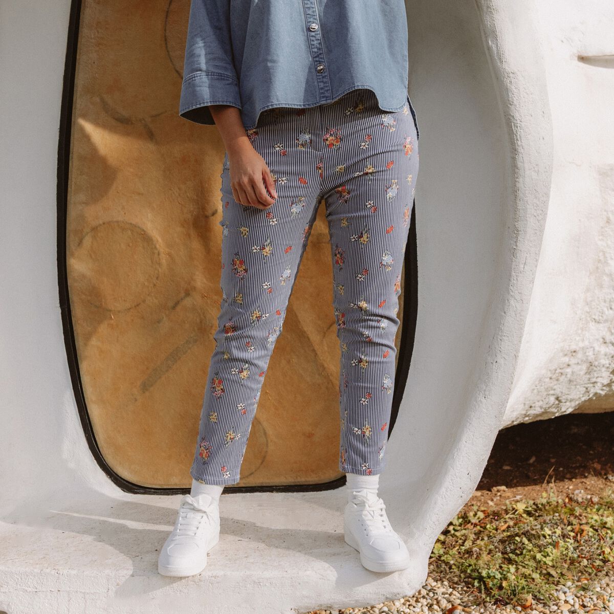 Pantalon magique Le L&eacute;ger coupe ajust&eacute;e bleu femme