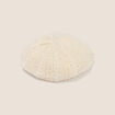 B&eacute;ret aspect laineux creme femme