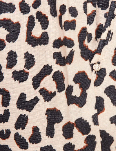 Pantalon à ceinture sable femme