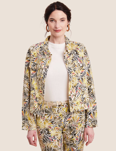 Veste boutonnée vert femme