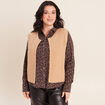 Gilet sans manches marron femme