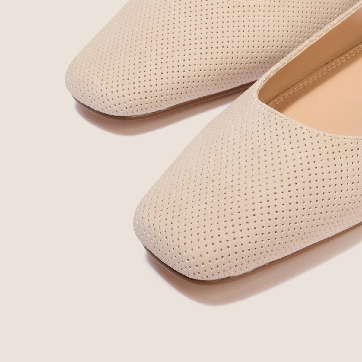 Ballerines aspect daim sable femme