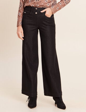 Pantalon Magique L'Enfilable denim noir femme