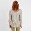Blouse manches 3/4 noir femme