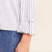 Chemise fluide manches longues bleu femme