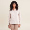 Chemise manches longues beige femme