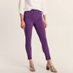 Jean ajusté 7/8ème violet foncé femme