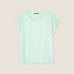 T-shirt manches courtes vert clair femme