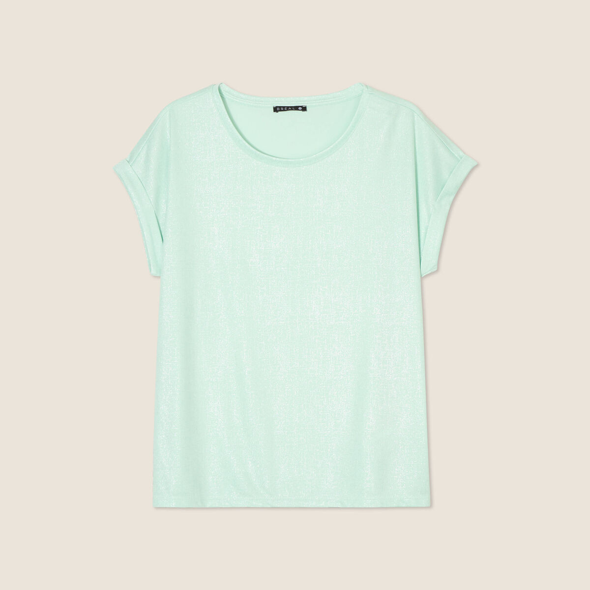 T-shirt manches courtes vert clair femme