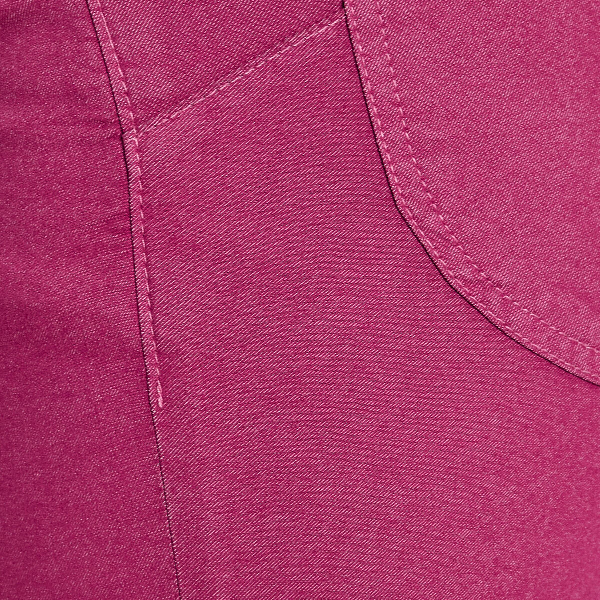 Pantacourt droit taille standard rose fushia femme