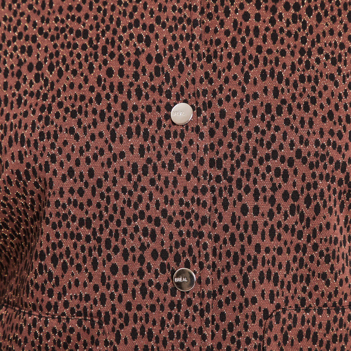Veste doubl&eacute;e marron femme