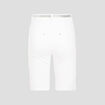 Bermuda ajusté ceinturé blanc femme