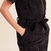Combinaison en velours noir femme