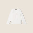 Blouse manches longues ecru femme