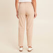 Pantalon boyfriend taille haute sable femme