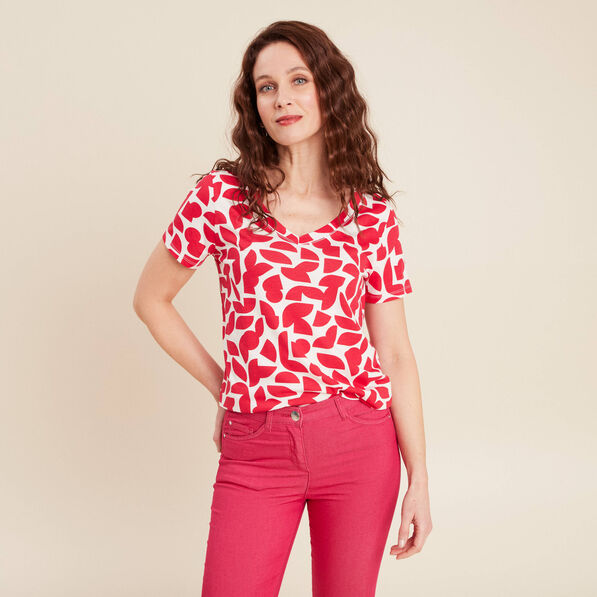 t shirt manches courtes blanc femme T-shirt manches courtes blanc femme