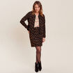 Veste bomber zippée noir femme