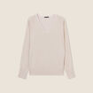 Pull manches longues couleur or femme