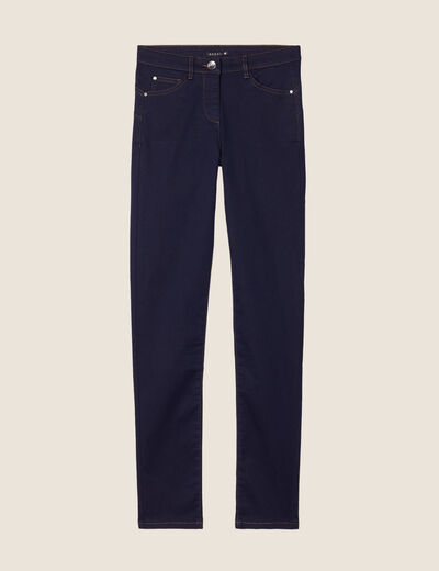 Jeans léger taille standard long denim brut femme
