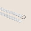 Ceinture fine ecru femme