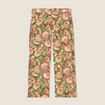 Pantalon large 7/8ème vert kaki femme