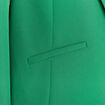 Veste city droite manches 3/4 vert femme