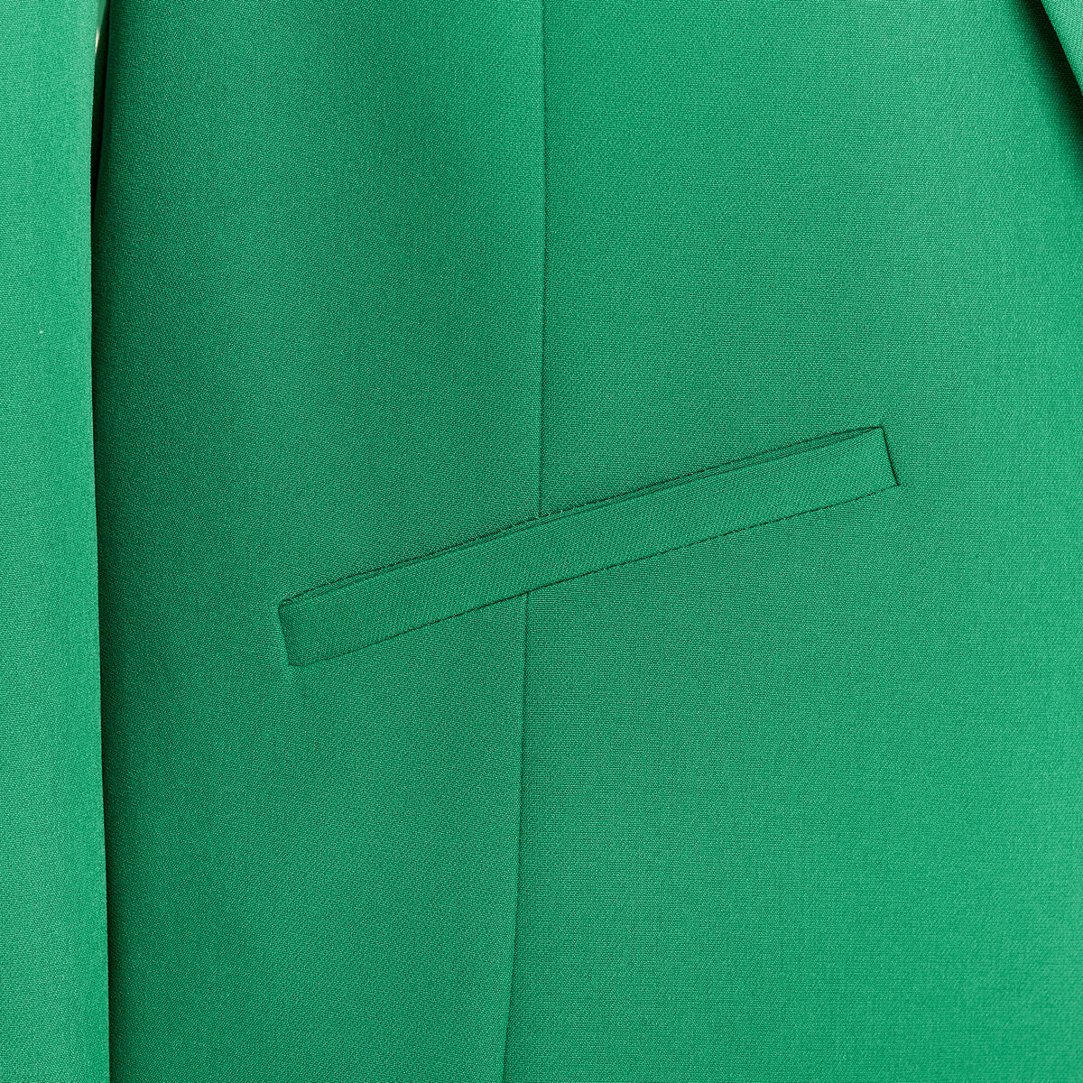 Veste city droite manches 3/4 vert femme