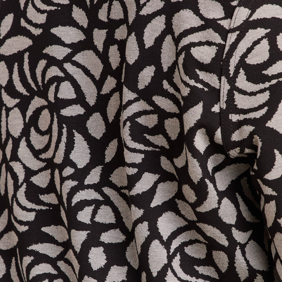 Veste droite r&eacute;versible noir femme