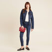 Veste en jeans strass denim stone femme