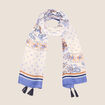 Foulard bleu marine femme