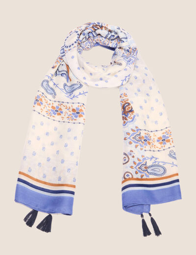 Foulard bleu marine femme