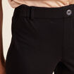 Pantalon droit réversible noir femme
