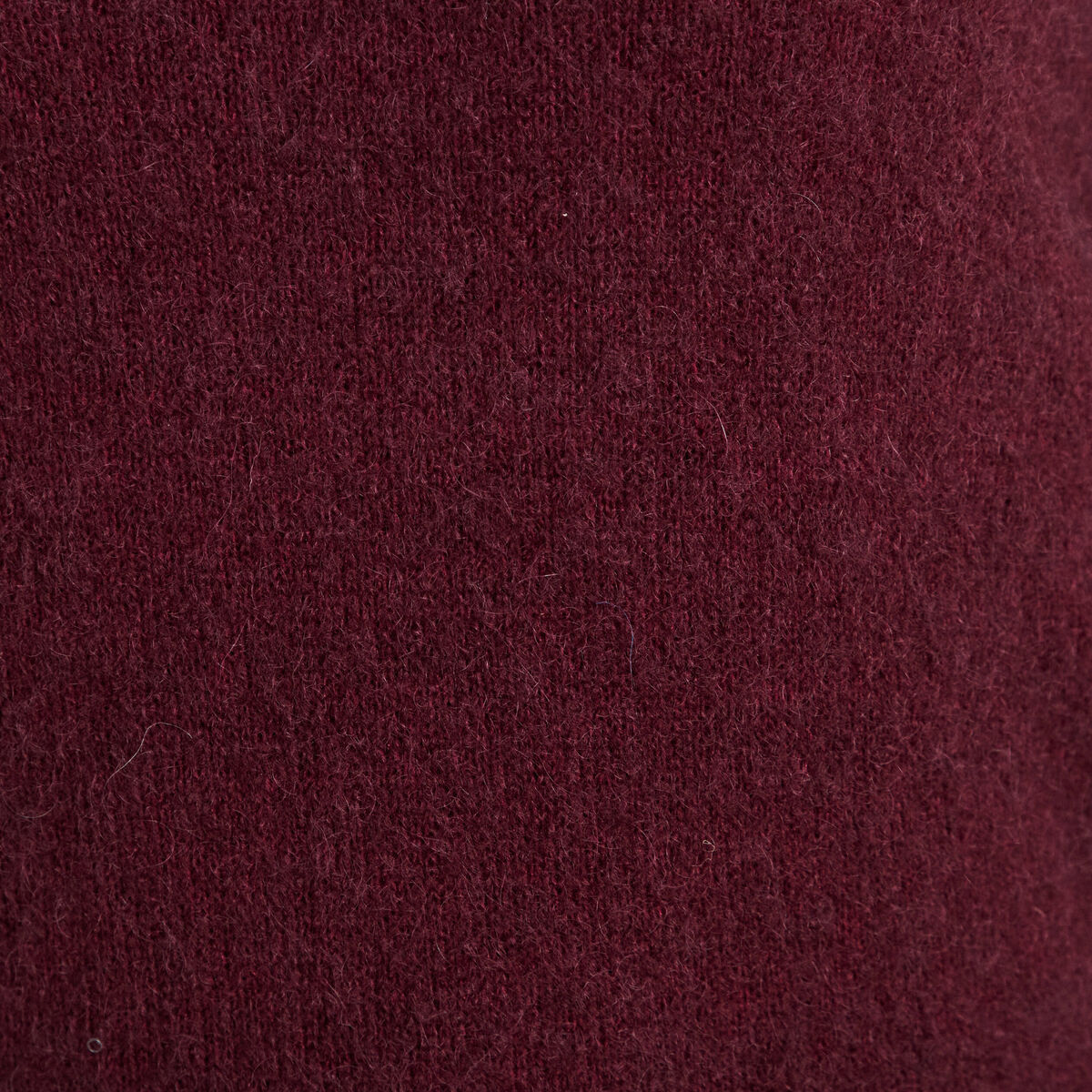 Pull col v bordeaux femme