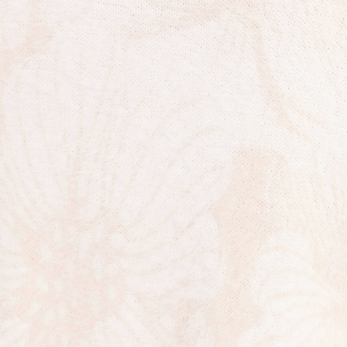 Pull col montant doux beige femme