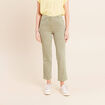Jean coupe droite 7/8&egrave;me vert clair femme