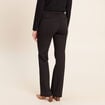 Pantalon bootcut maille taille standard noir femme