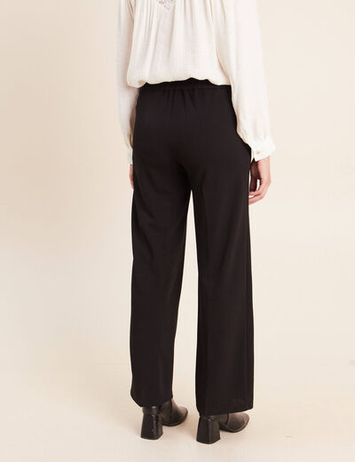 Pantalon taille haute noir femme