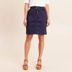 Jupe droite r&eacute;versible multicolore femme