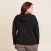 Sweat à capuche noir femme