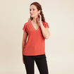 T-shirt manches courtes vieux rose femme