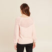 Pull confectionné en France vieux rose femme