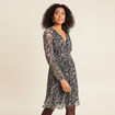 Robe z&eacute;br&eacute;e &agrave; sequins &eacute;vas&eacute;e noir femme