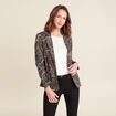 Veste doubl&eacute;e noir femme