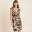 Robe ajustée courte noir femme